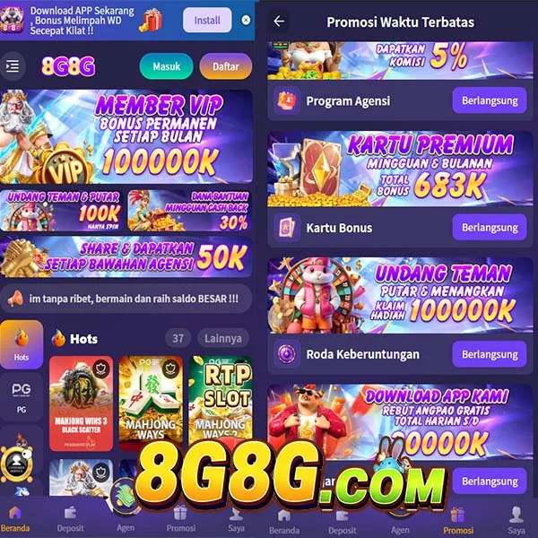 8G8G Bonus Member Baru 100%